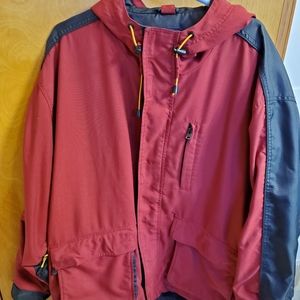 Gap Men's Rain Jacket - Red Large